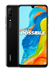 Huawei P30 Lite 128GB Midnight Black, 6GB RAM, 4G LTE, Dual Sim Smartphone