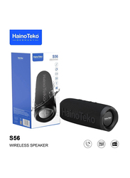 Haino Teko Splashproof Portable Bluetooth Speaker, S56, Black