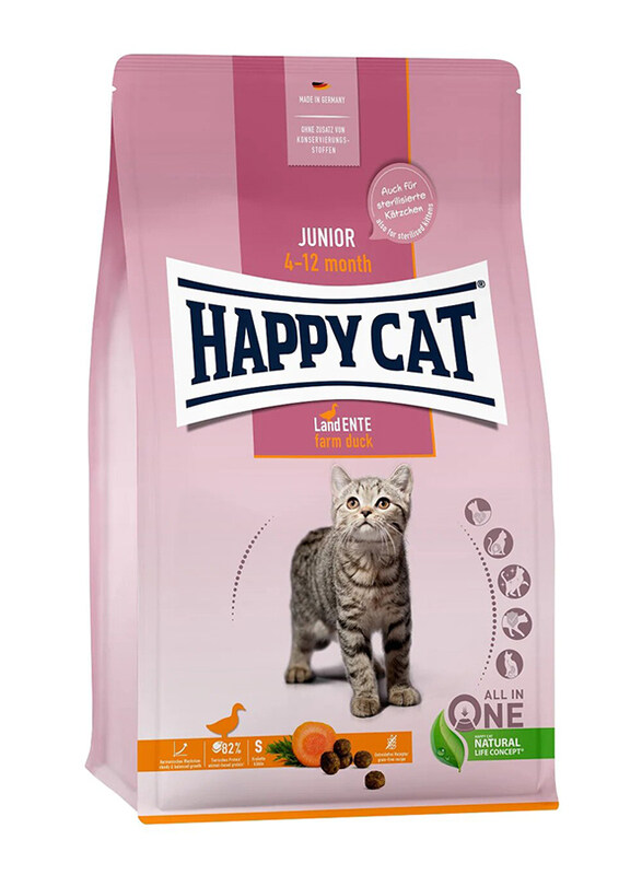 

Happy Cat Junior Land-Ente Cat Dry Food, 300g