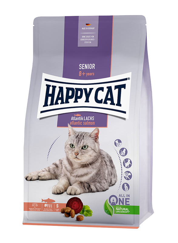 Happy Cat Senior Atlantic Salmon Cat Dry Food, 4 Kg
