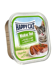 Happy Cat Minkas Duo Poultry & Lamb Cat Wet Food, 12 x 100g