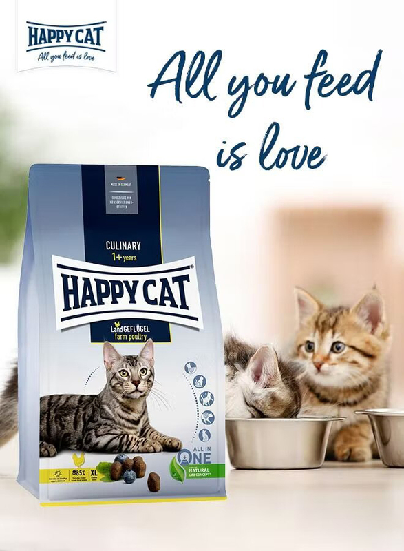 Happy Cat Culinary Land Geflugel Cat Dry Food, 1.3 Kg