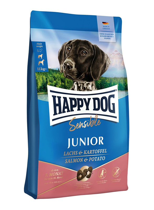 Happy Dog Sensible Junior Lachs & Kartoffel Dog Dry Food, 4 Kg