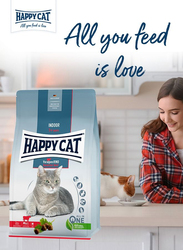 Happy Cat Indoor Adult Voralpen-Rind Cat Dry Food, 4 Kg