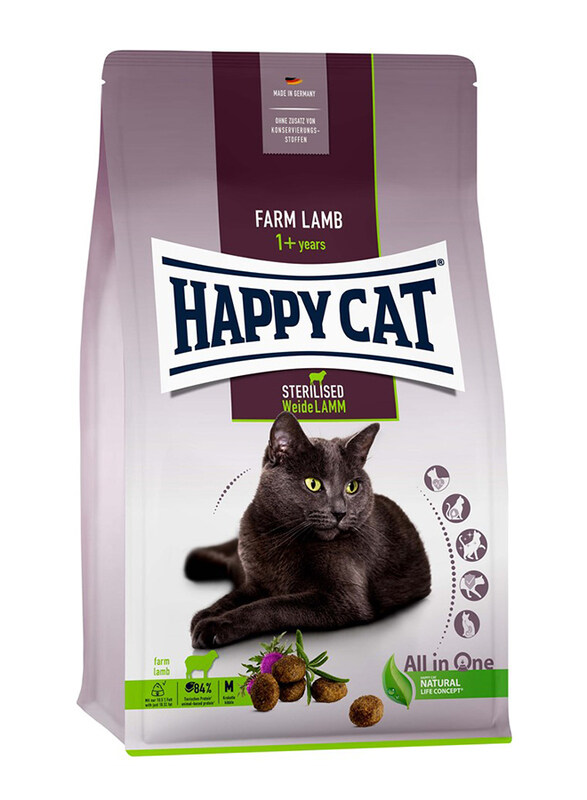 

Happy Cat Adult Sterilised Weide Lamm Cat Dry Food, 4 Kg