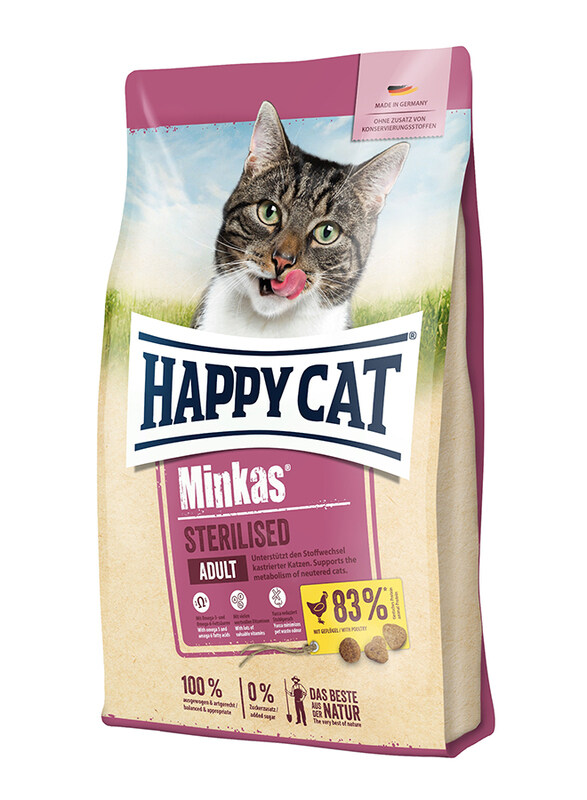 

Happy Cat Minkas Sterilized Cat Dry Food, 500g