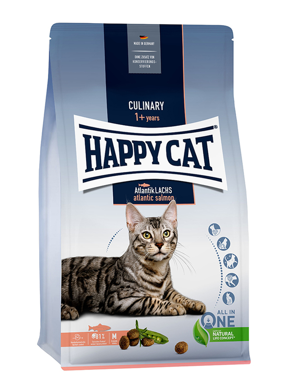 Happy Cat Culinary Atlantic Lachs (Salmon) Cat Dry Food, 10 Kg