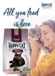 Happy Cat Adult Sterilised Atlantik-Lachs (Atlantic Salmon) Cat Dry Food, 300g