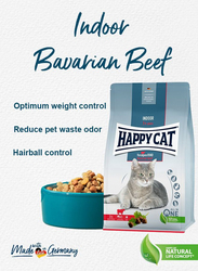 Happy Cat Indoor Adult Voralpen-Rind Cat Dry Food, 4 Kg