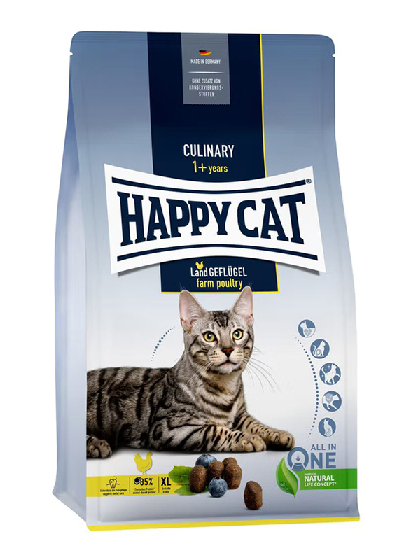 Happy Cat Culinary Land Geflugel Cat Dry Food, 4 Kg
