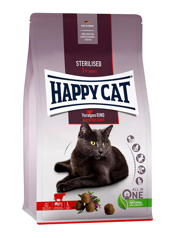 

Happy Cat Sterilised Bavarian Beef Dog Dry Food, 4 Kg
