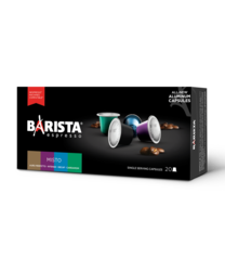 Barista Espresso Misto: Mix of Intenso, Auro perfetto, Decaf, Cardamom (20 Capsules)