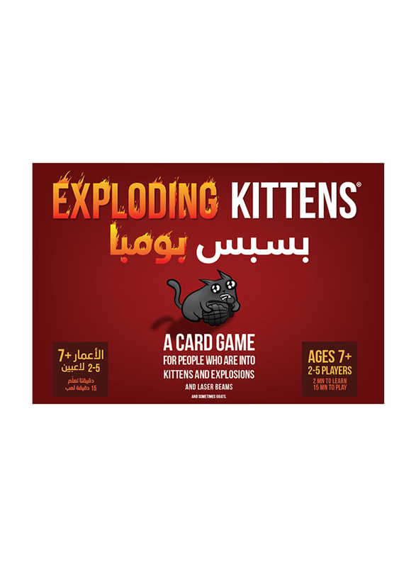 Exploding Kittens English/Arabic Card Game