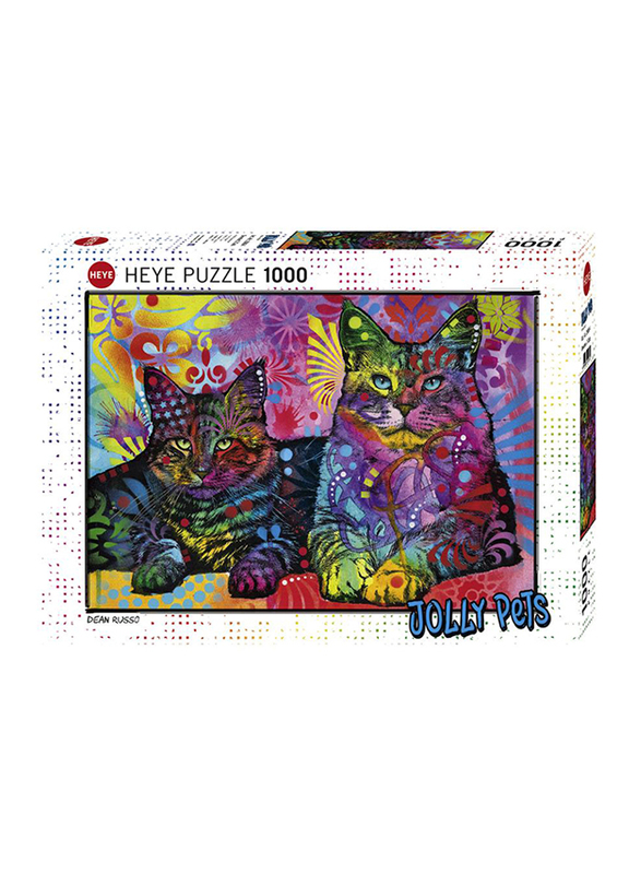 Heye 1000-Piece Devoted 2 Cats Jigsaw Puzzle