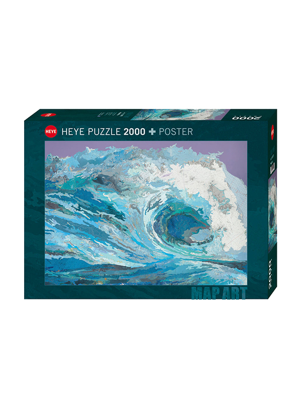 HEYE 2000-Piece Jigsaw Puzzle Map Art Map Wave 29872
