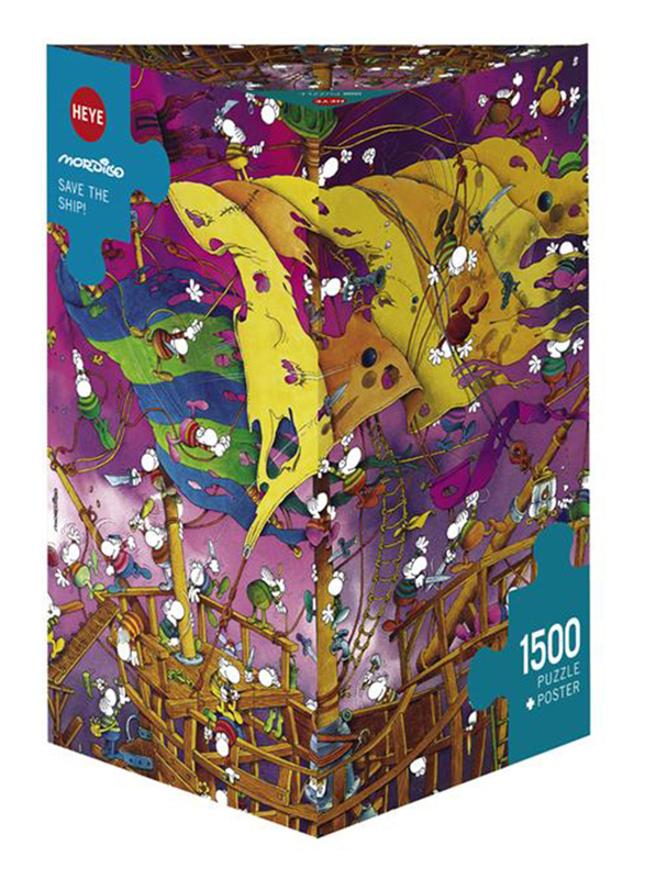 Heye 1500-Piece Mordillo Save the Ship Jigsaw Puzzle