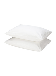 Hotel Cotton Bed Pillowcases, 2 Pillowcases, White
