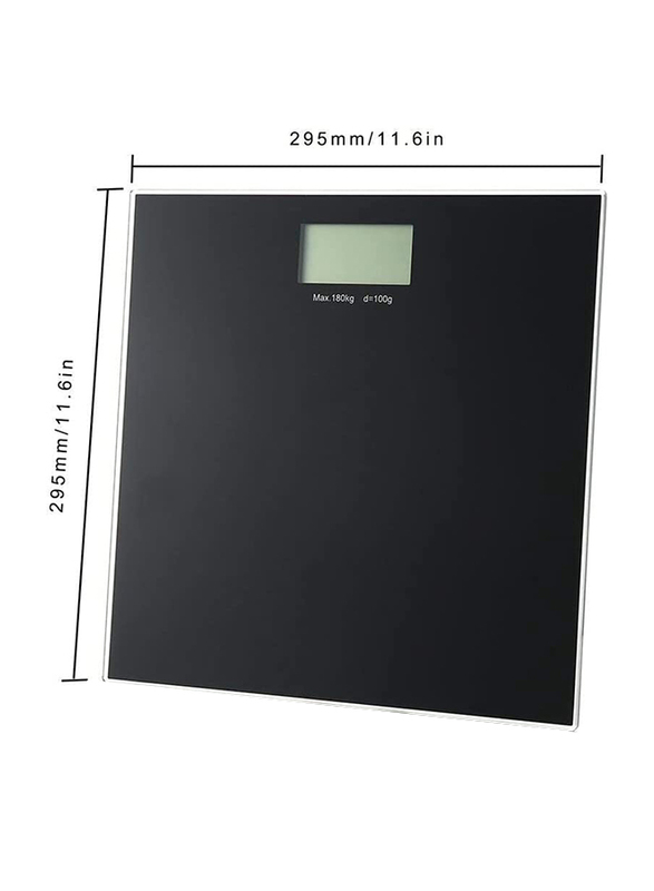 Precision Digital Bathroom Scale, Black