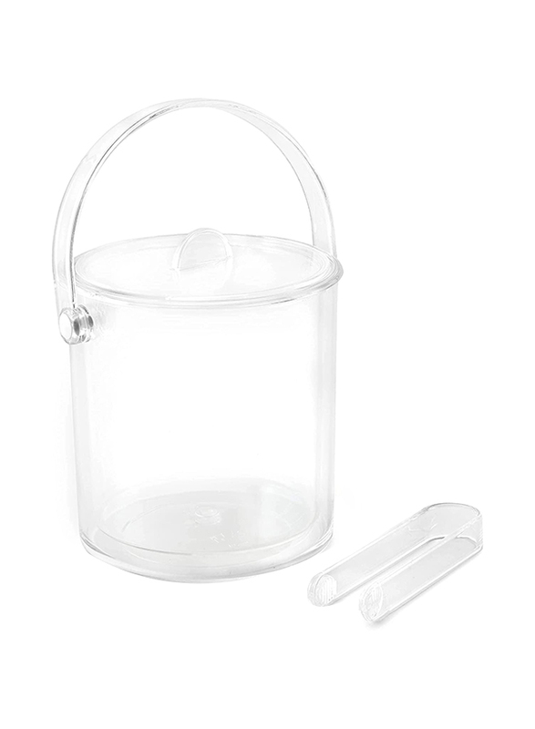 Huang Acrylic 1.5qt.Double Wall Ice Bucket, Clear