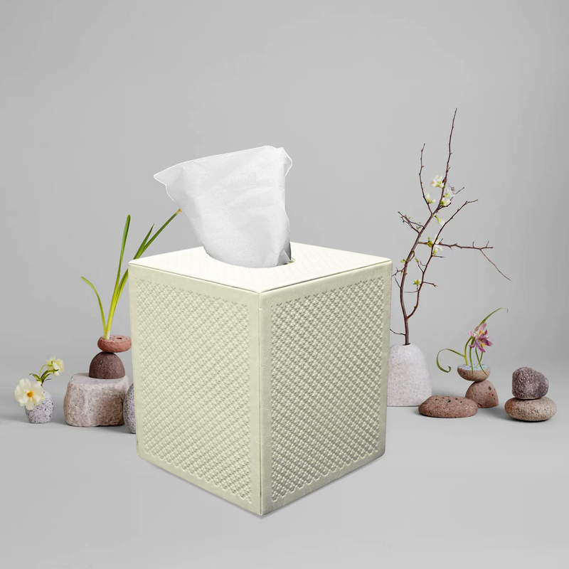 Stylish Tissue Roll Holder Box, Gold