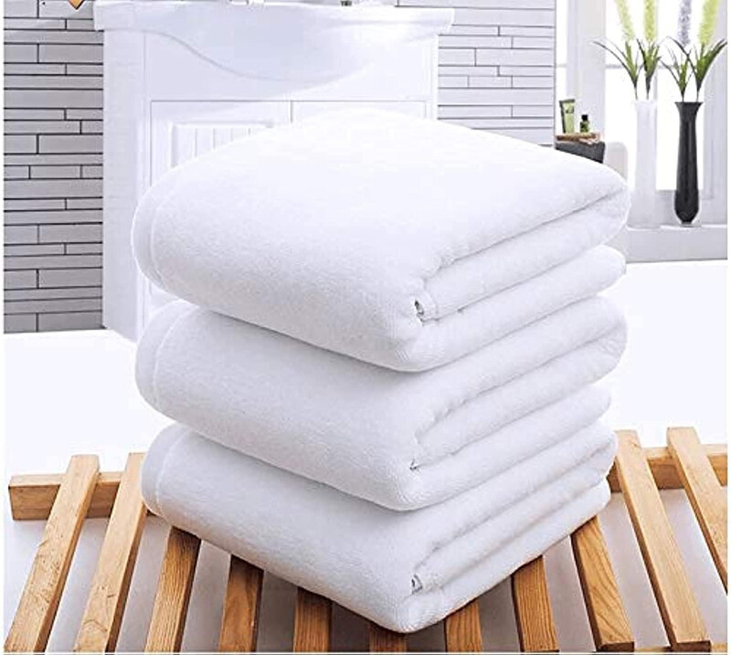 

Lushh 3-Piece Premium Towels, 70 x 140cm, White