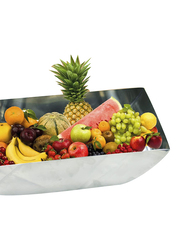 Modern and Stylish Stainless Steel Fruit Bowl, Silver