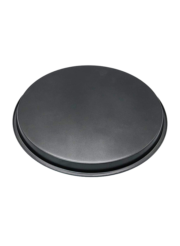 Waytiffer 3-Piece Carbon Steel Non-Stick Pizza Pans Set, Black