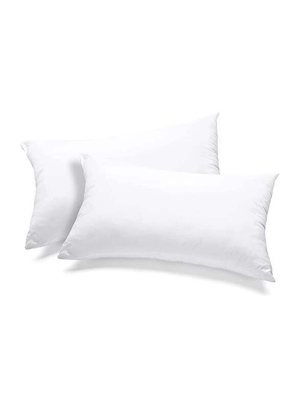 Motono 100% Long Staple Cotton Pillow Cover, 2 Pillowcovers, White