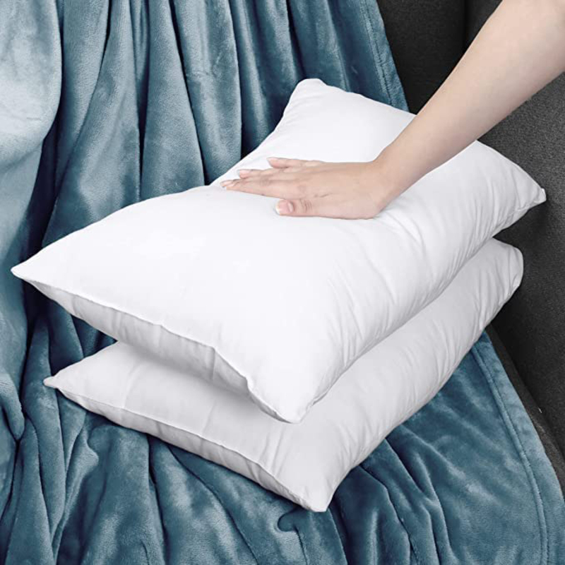 Motono 100% Long Staple Cotton Pillow Cover, 2 Pillowcovers, White