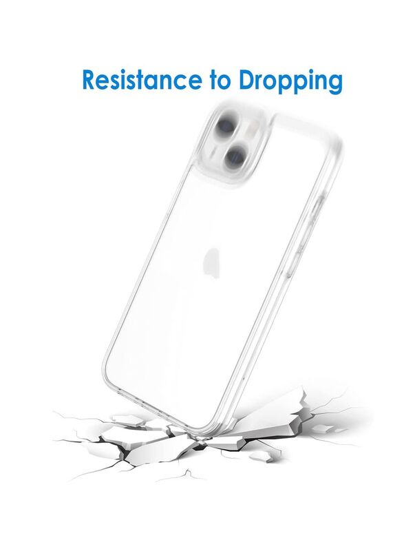 Glassology Apple iPhone 13 Non Yellowing Shockproof Mobile Phone Bumper Case Cover, Clear