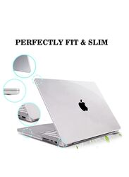 Glassology Plastic Laptop Hard Shell Case for MacBook Pro 2022 13.3 inch, Clear