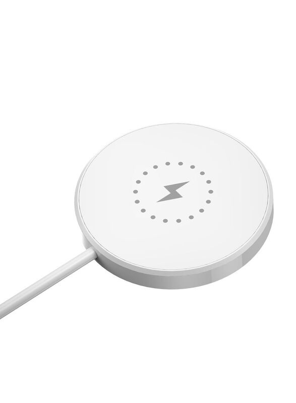 Glassology 3-in-1 Wireless Magnetic Fast Charging Pad without Adapter, White