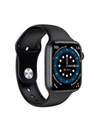 Glassology Smart Watch Wireless Charging Dual switch Bluetooth 4.0 touch gesture NFC Compatible with iPhone Android Phones Fitness Tracker, Black