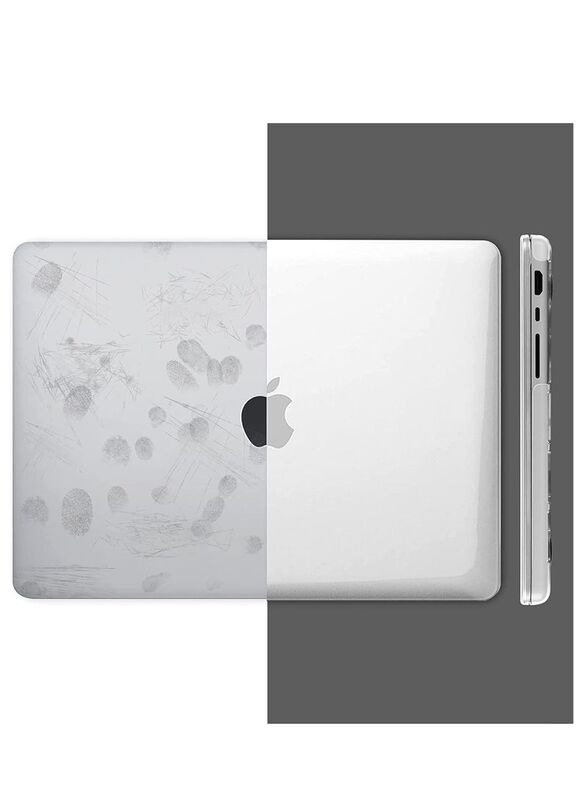 Glassology Plastic Laptop Hard Shell Case for MacBook Pro 2022 13.3 inch, Clear