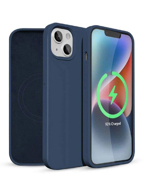 

Glassology Apple iPhone 14 Mobile Phone Case Cover with Magsafe, Blue