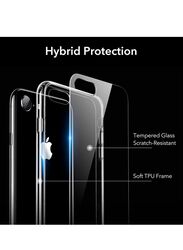 Glassology Apple iPhone 8 Mobile Phone Case Cover with 5D Tempered Glass, Blue