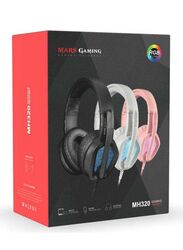 Mars Gaming MH320 RGB Ultra Bass 3D Wired Gaming Headset with Mic, Black