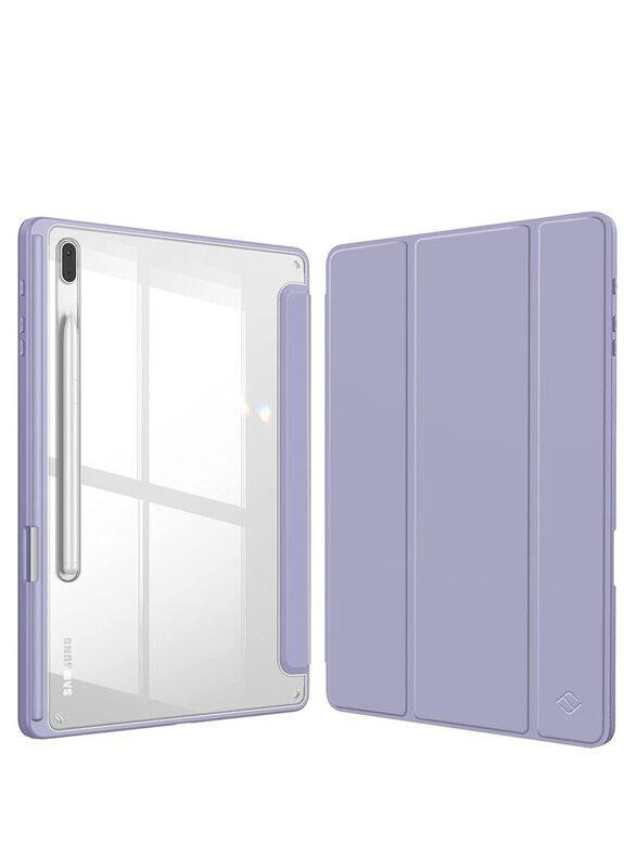 

Glassology Samsung Galaxy Tab S8 Plus 2022 12.4 Inch Hybrid Slim Tablet Case Cover with S Pen Holder, Purple