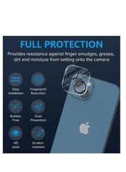 Glassology Apple iPhone 14 Plus Hardness Transparent HD Protective Tempered Camera Lens Screen Protector, Clear