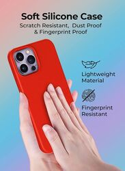 Glassology Apple iPhone 14 Pro Mobile Phone Case Cover with Magsafe, Red