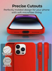 Glassology Apple iPhone 14 Pro Mobile Phone Case Cover with Magsafe, Red