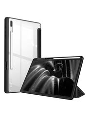 Dux Ducis Samsung Galaxy Tab S8 Plus 2022 Hybrid Slim Tablet Case Cover with S Pen Holder, Black