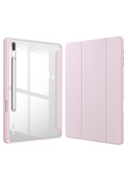 Dux Ducis Samsung Galaxy Tab S8 Plus 2022 Hybrid Slim Tablet Case Cover with S Pen Holder, Pink