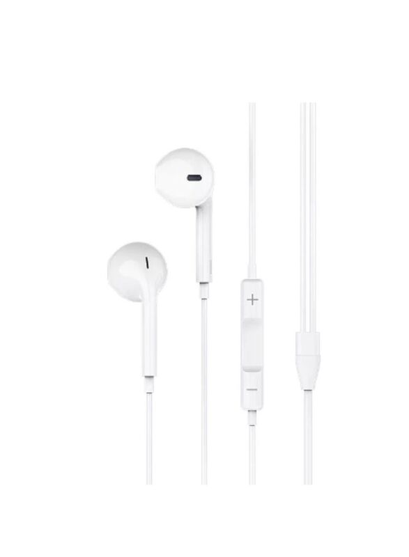 Glassology Wired Lightning In-Ear Earphones with Stereo Sound, White