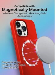 Glassology Apple iPhone 14 Pro Mobile Phone Case Cover with Magsafe, Red