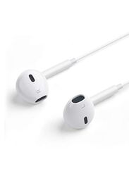 Glassology 3.5mm Jack Wired In-Ear Earphones with Mic, White