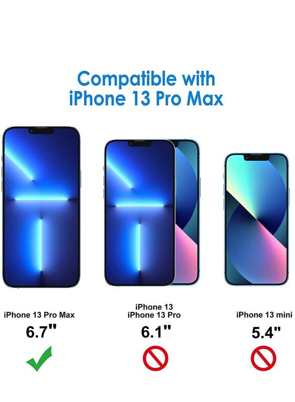 Glassology Apple iPhone 13 Pro Max 5D Screen Guard with 9H Tempered Full Glue Glass Screen Protector, Clear