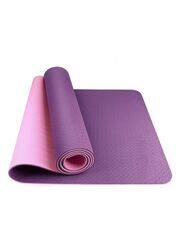 MahMir Yoga Mat Anti-Slip Exercise Mat with Carrying Bag 183CM*61CM*6MM Purple and Pink