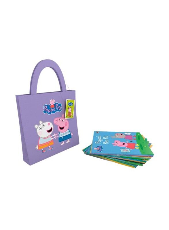 

Peppa Pig Purple Bag Collection Of 10 Storybooks In Fabric Bag, Hardcover Book, By: Peppa Pig