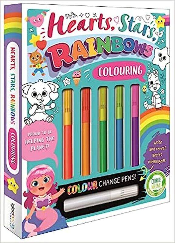 

Hearts, Stars, Rainbows Colouring (Book and Pen Set) Paperbackby Igloo Books (Author)